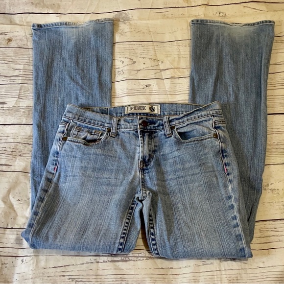 VS pink flare jeans Sz 6R - Picture 2 of 4